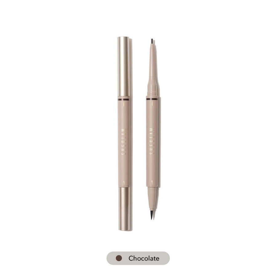 SHEGLAM Brows on Demand 2-in-1 Brow Pencil-08 Chocolate