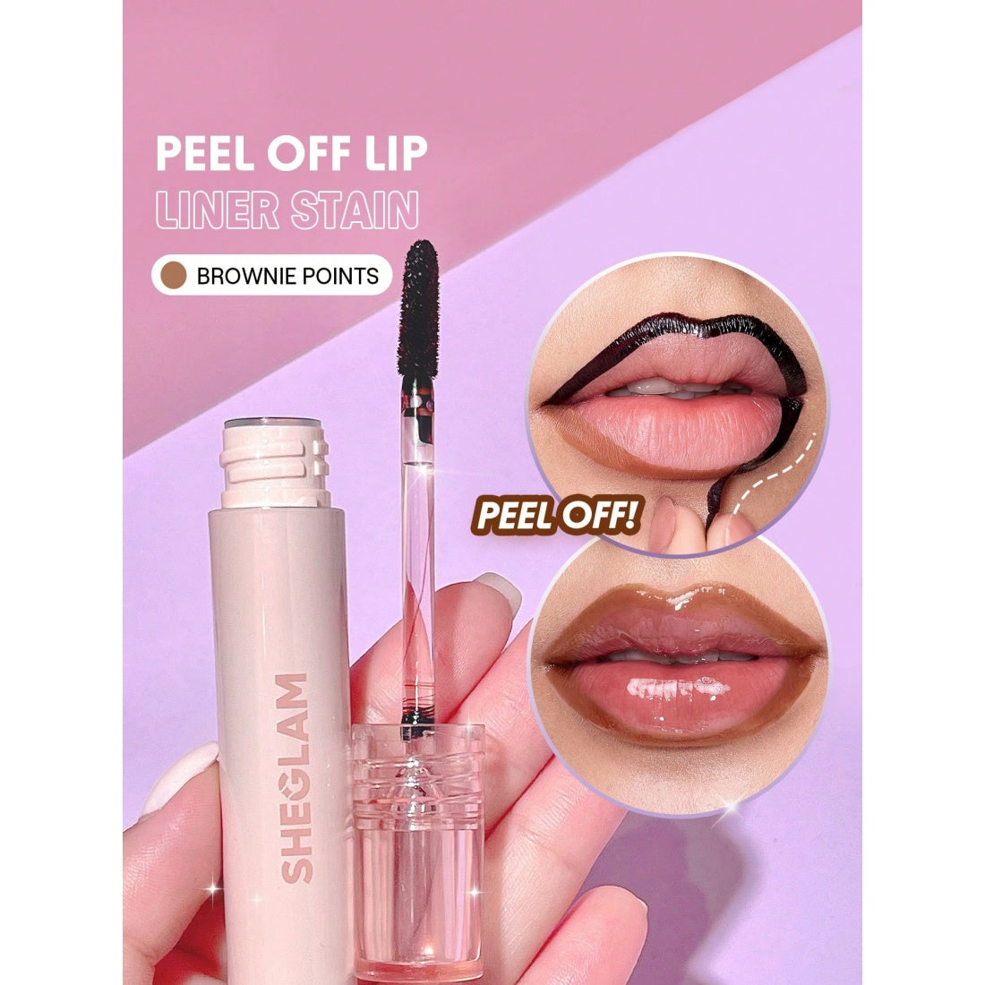 Tinte delineador de labios despegable SHEGLAM Fall In Line-011 Brownie Points