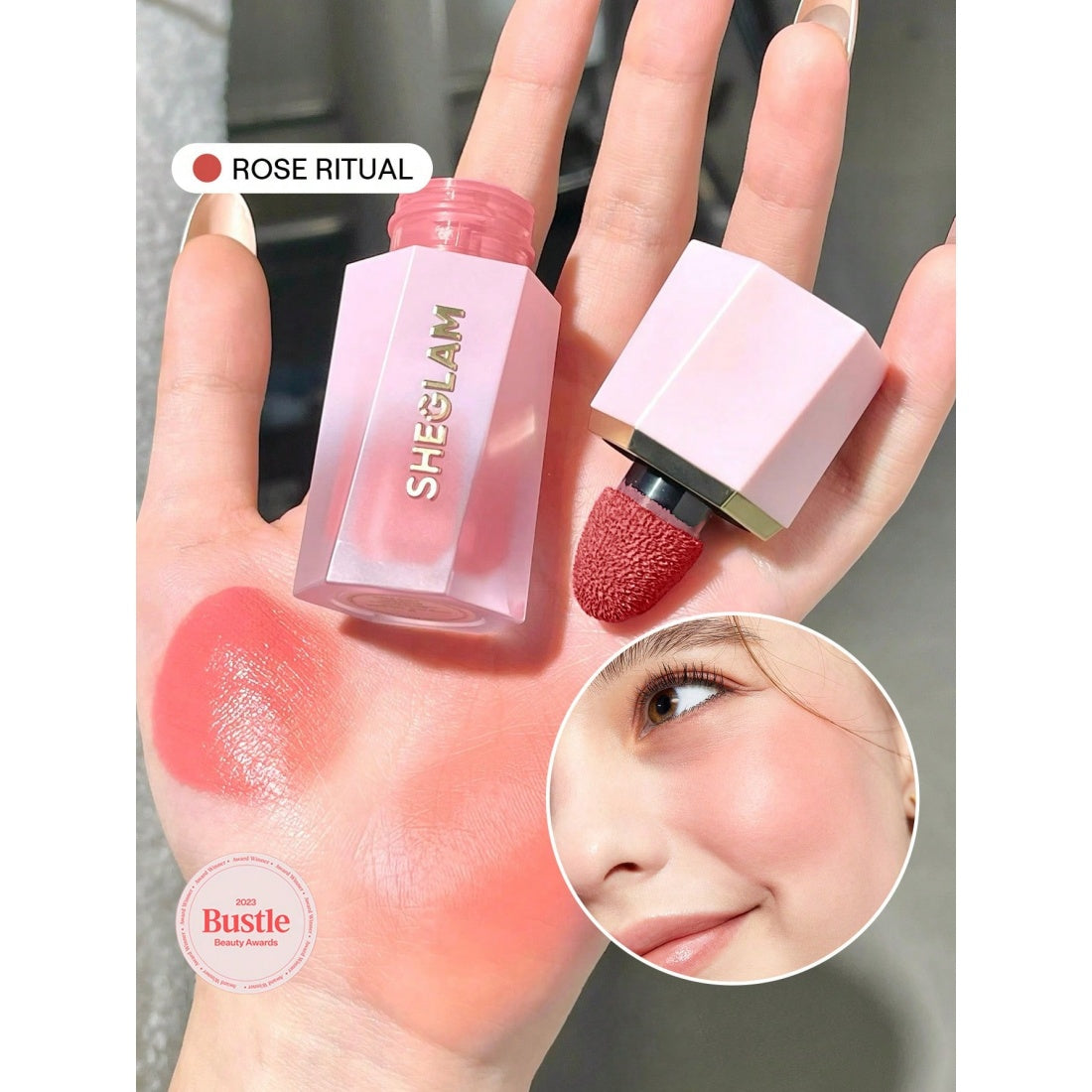 SHEGLAM Color Bloom Flüssiges Rouge-002 Rose Ritual