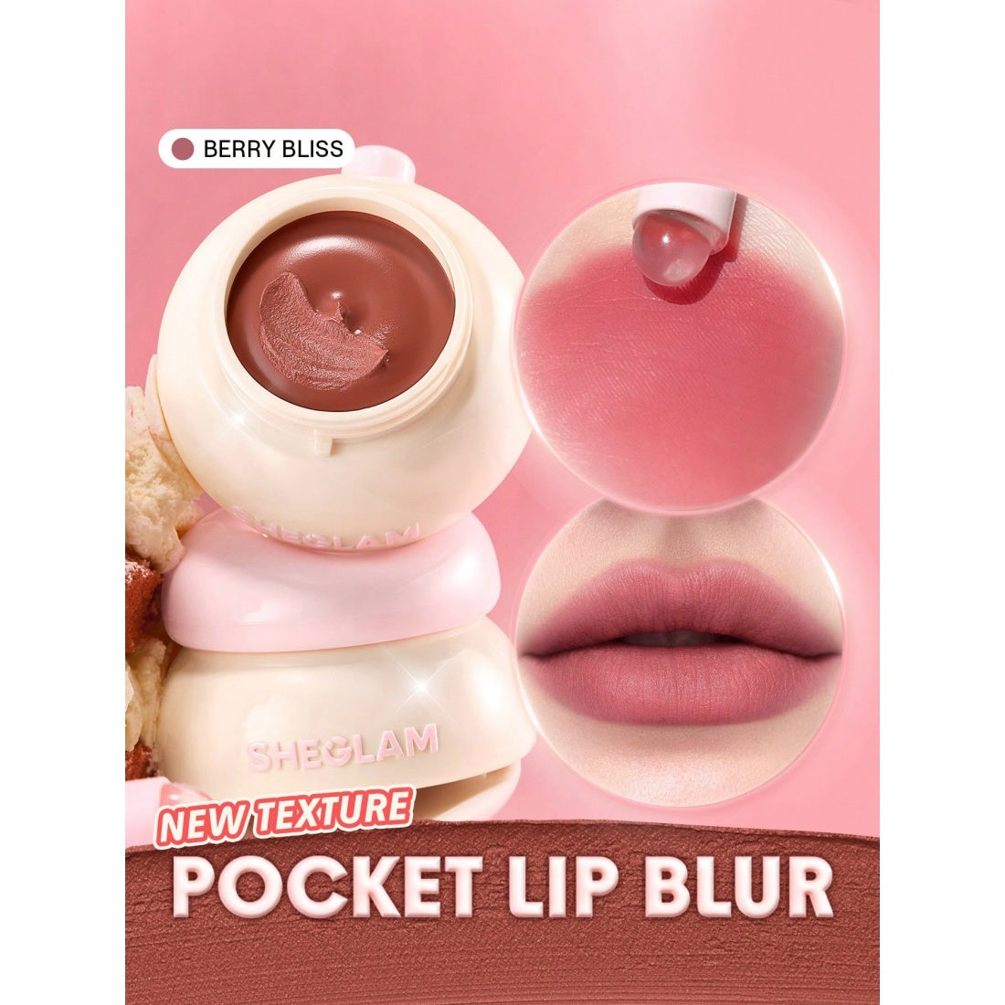 SHEGLAM Bounce Putty Pocket Lip Pot-129 Berry Bliss