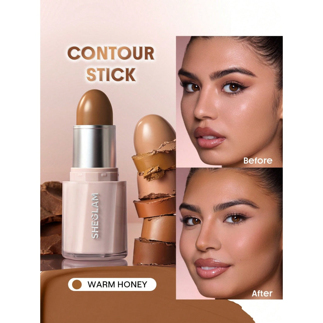 Barra de contorno y bronceador SHEGLAM Buttery Buff - Warm Honey