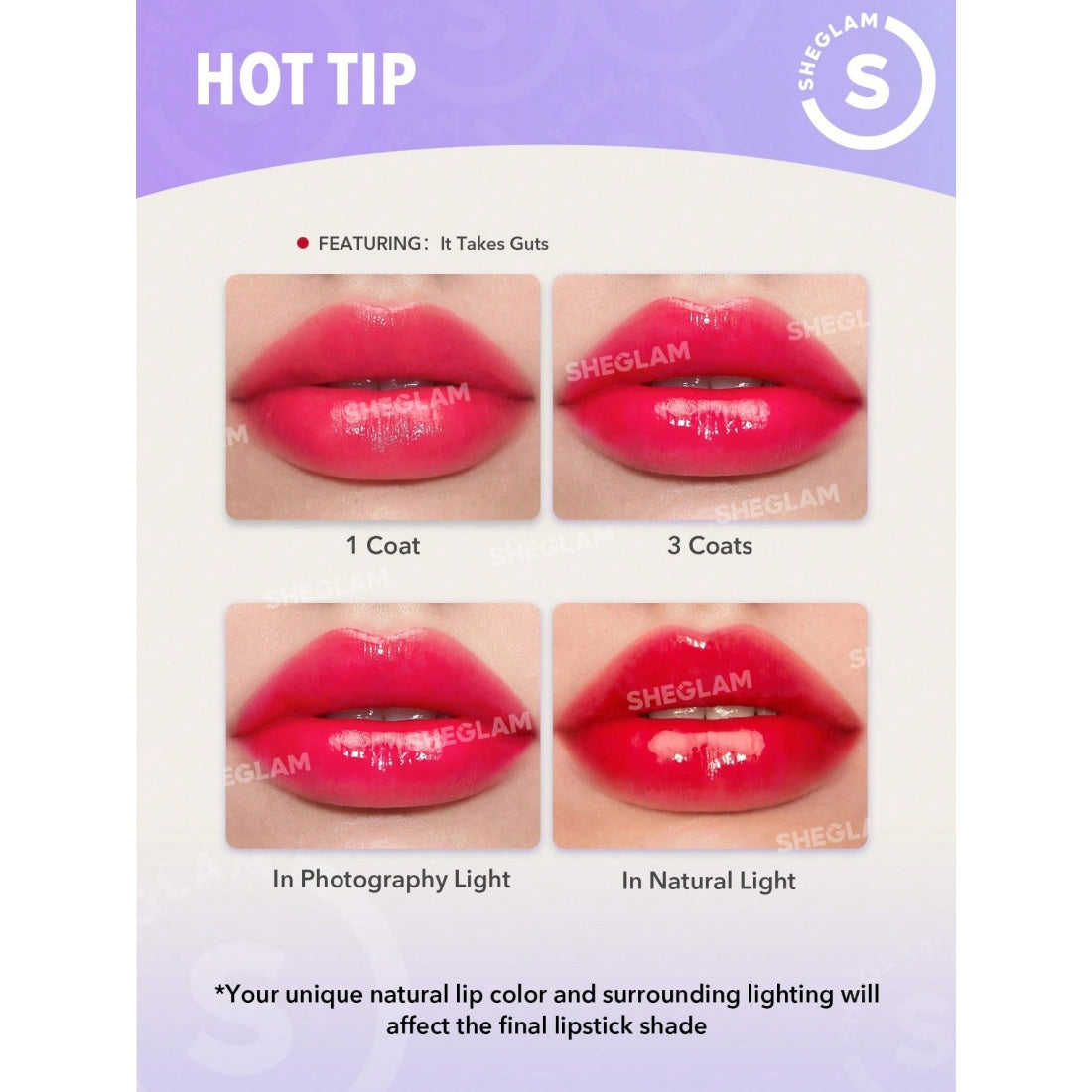 SHEGLAM Mirror Kiss Hochglanz-Lipstick – 111 High Key