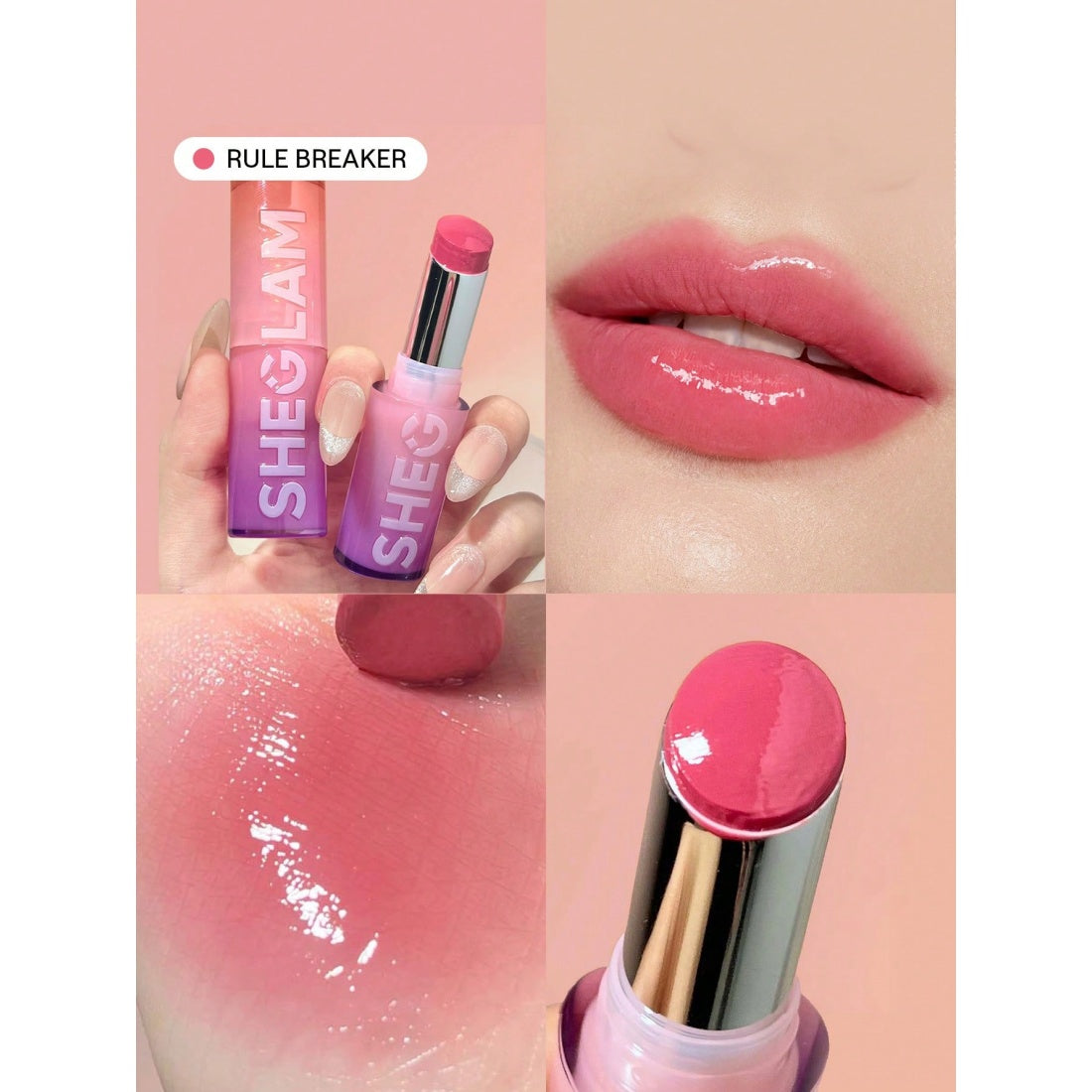 SHEGLAM Mirror Kiss Hochglanz-Lipstick – 100 Rule Breaker
