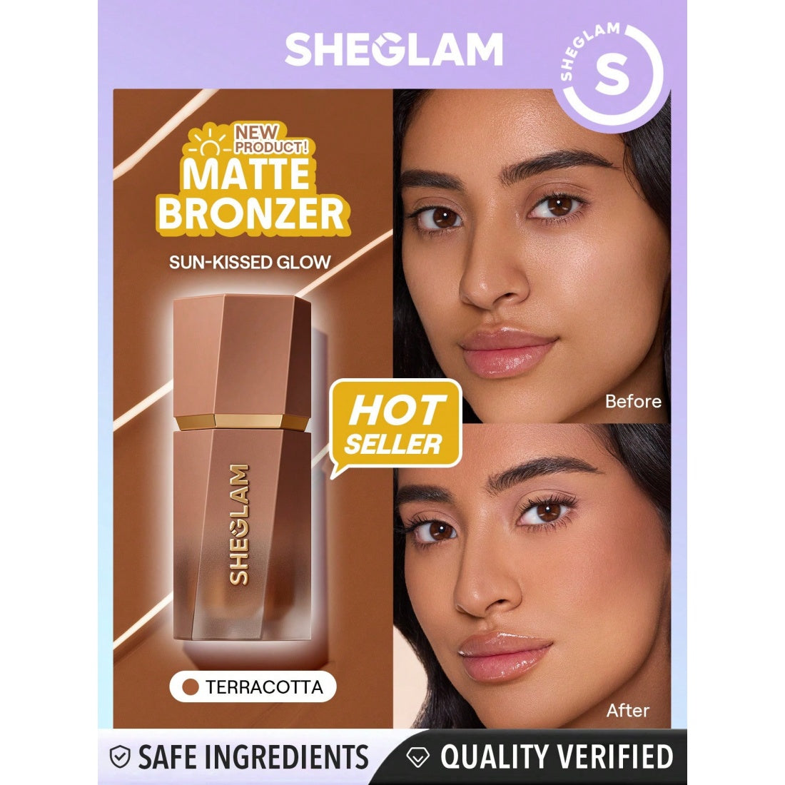 Bronzer liquide mat SHEGLAM Sun Beam - 12 Terracotta