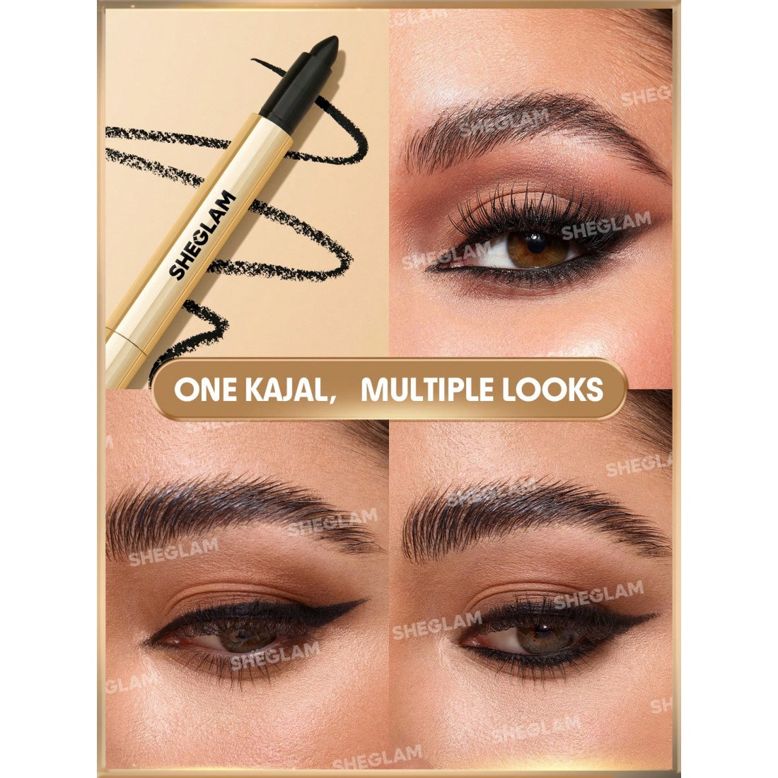 SHEGLAM Bold Moves Kohl Cream Eyeliner Pencil-Black