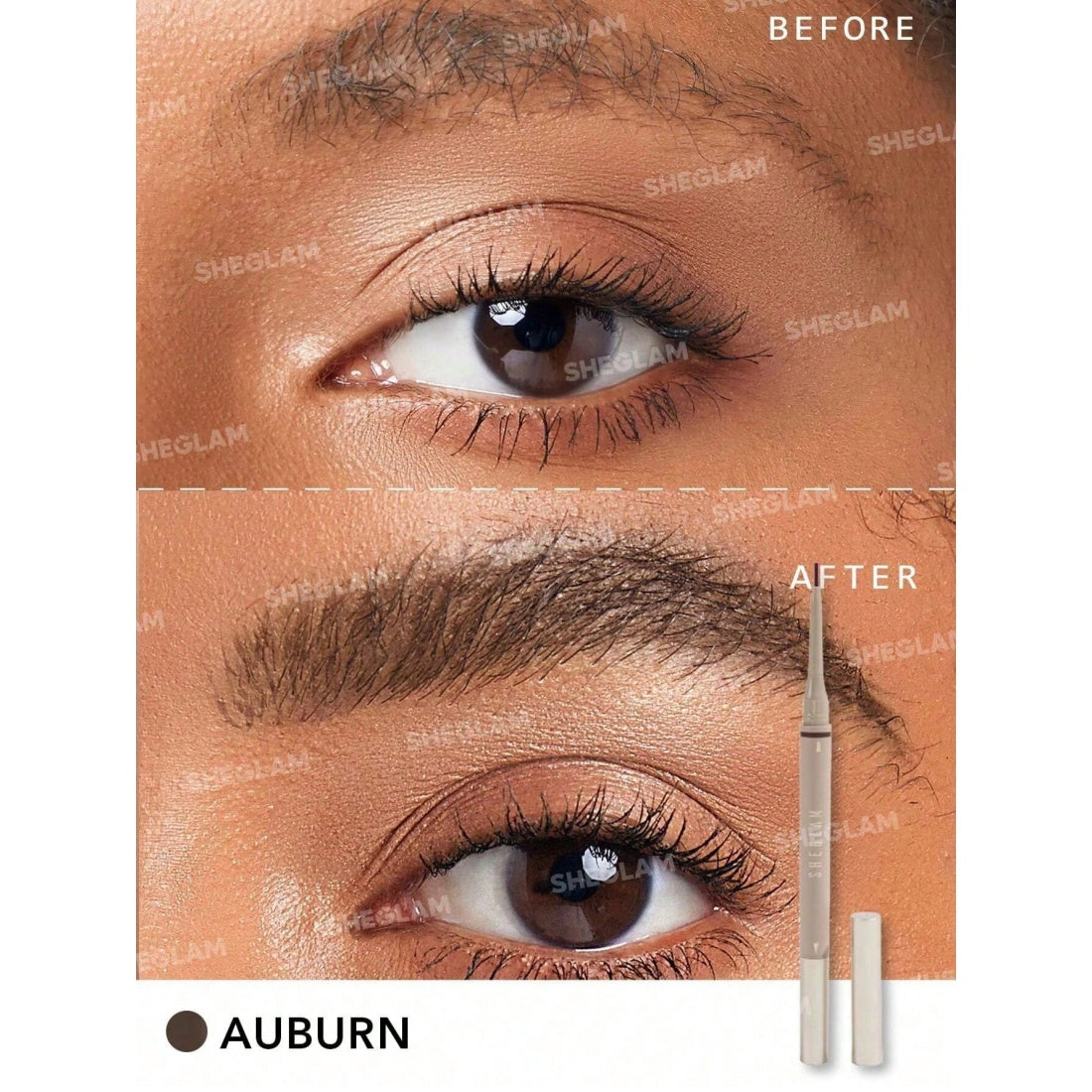 SHEGLAM Crayon à sourcils 2-en-1 Brows on Demand - 06 Auburn