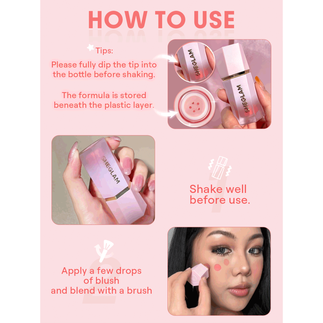 SHEGLAM Color Bloom Liquid Blush-200 Devoted