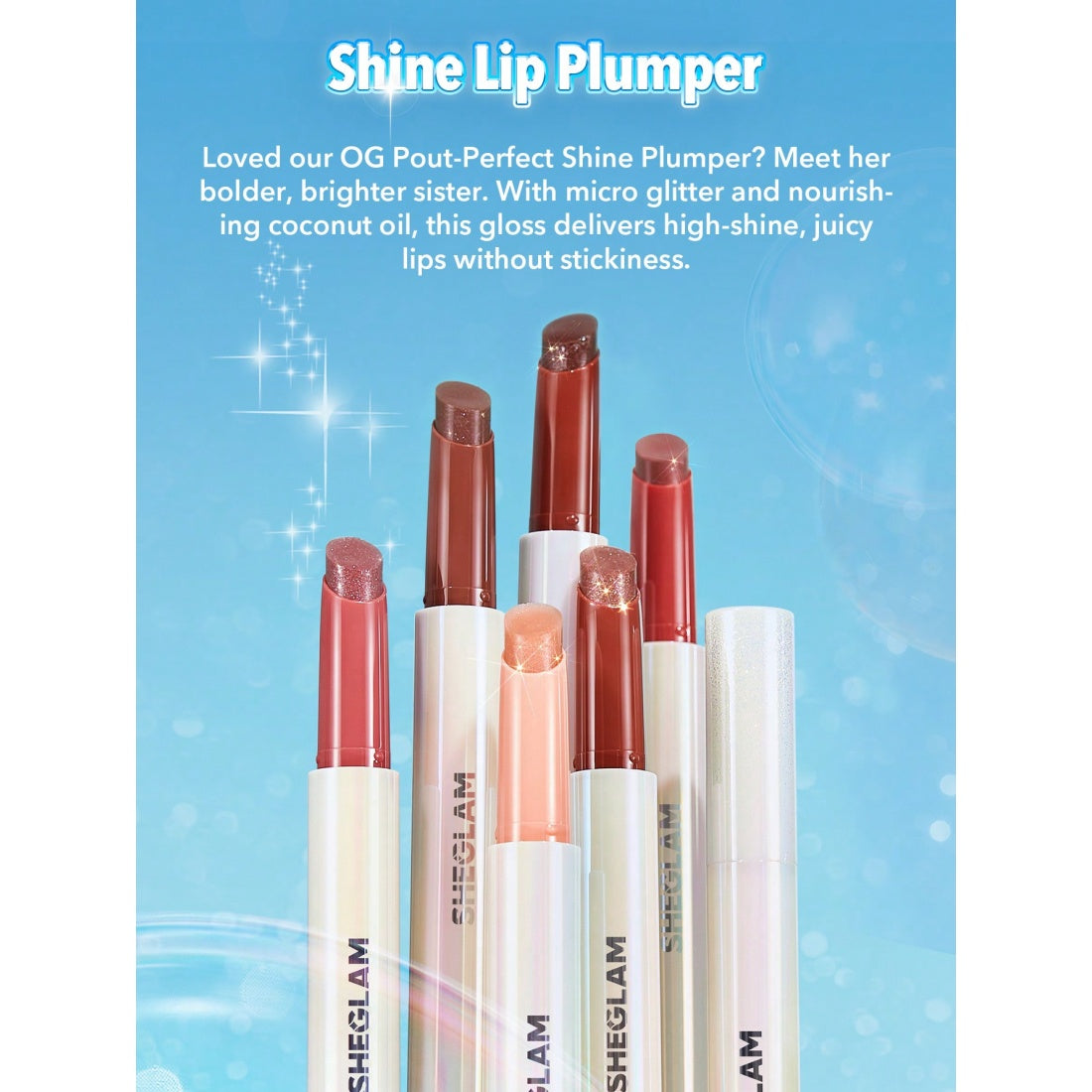 SHEGLAM Pout-Perfect Shimmer Lip Plumper-555 Sepia Kiss