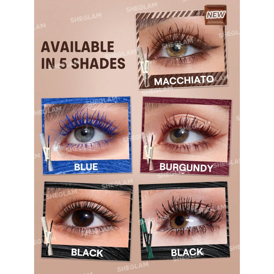 SHEGLAM All-In-One Volume & Length Mascara – Wasserfest – Macchiato