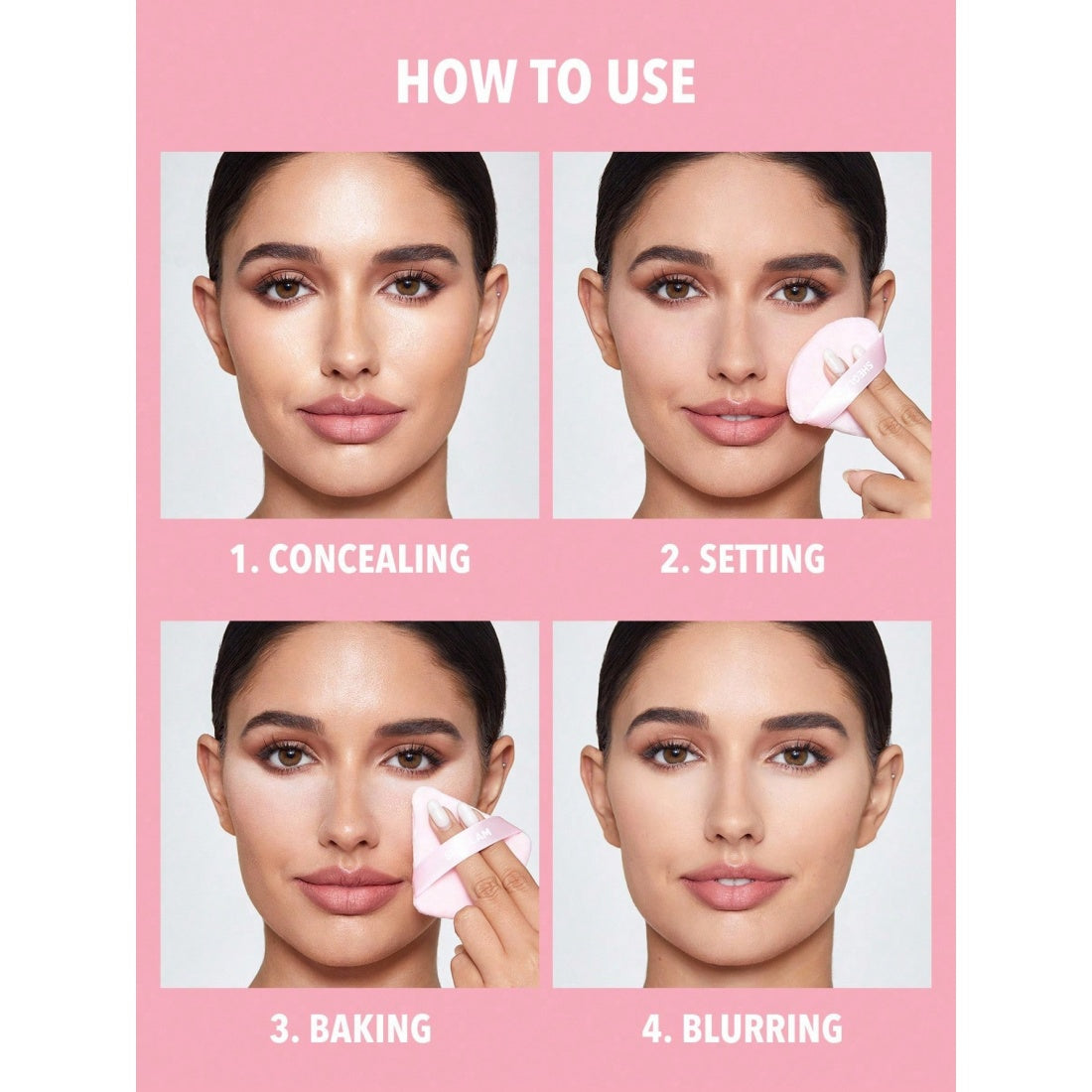 SHEGLAM Insta-Ready Face & Under Eye Setting Powder Duo-01 Bubblegum