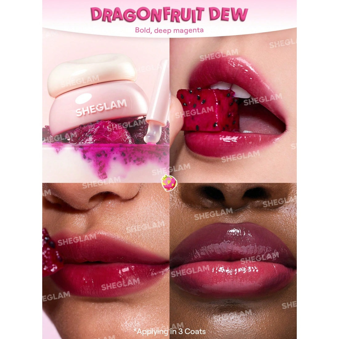 SHEGLAM Hydra Jelly Pocket Lip Jam-415 Dragonfruit Dew