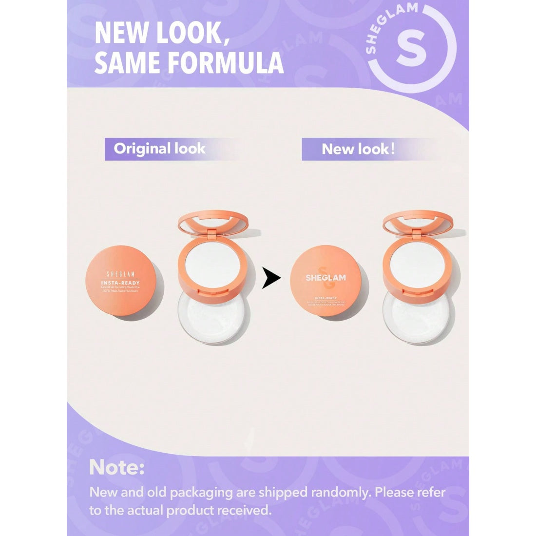 SHEGLAM Insta-Ready Face & Under Eye Setting Powder Duo-00 Translucent