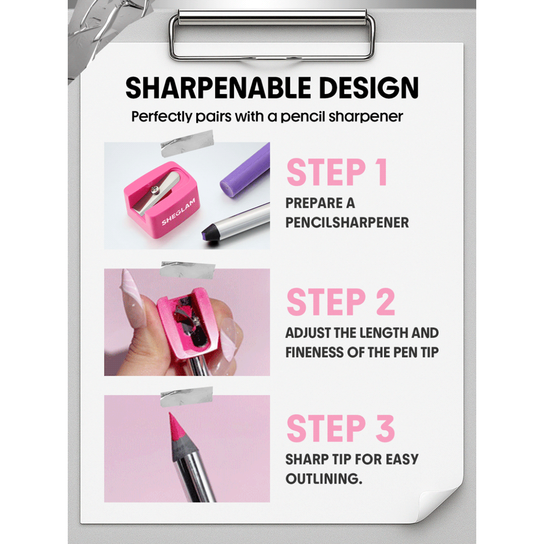 Delineador en gel multiusos de larga duración SHEGLAM Boldline-Borgoña