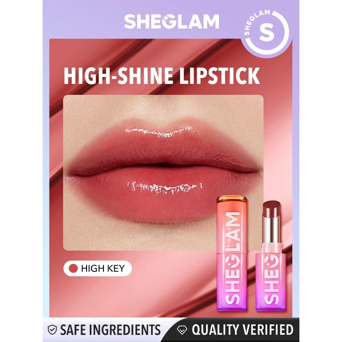 SHEGLAM Mirror Kiss Hochglanz-Lipstick – 111 High Key