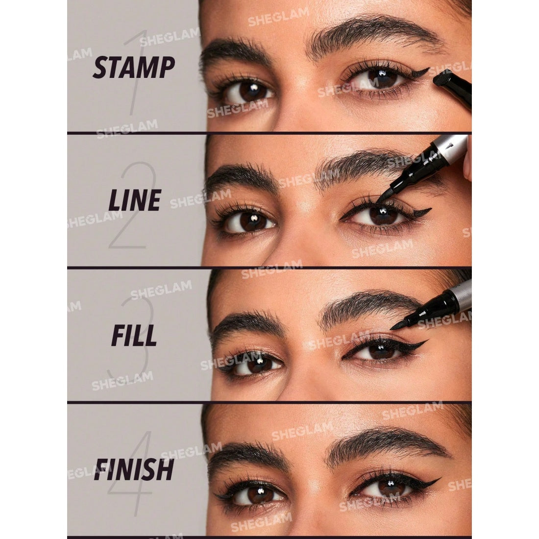 SHEGLAM Wing It Waterproof Liner Duo-Black
