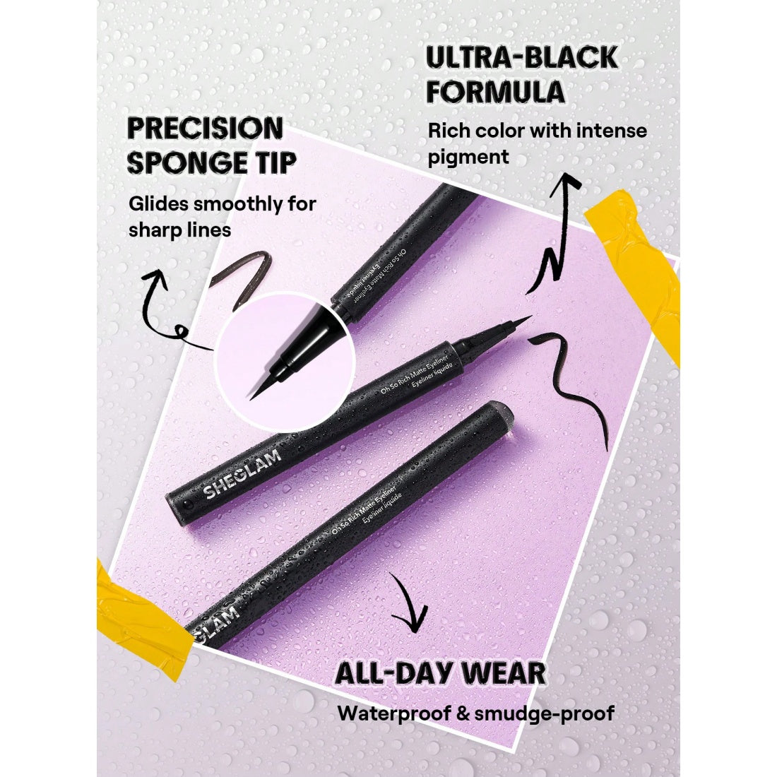 Eyeliner mat SHEGLAM Oh So Rich - Noir