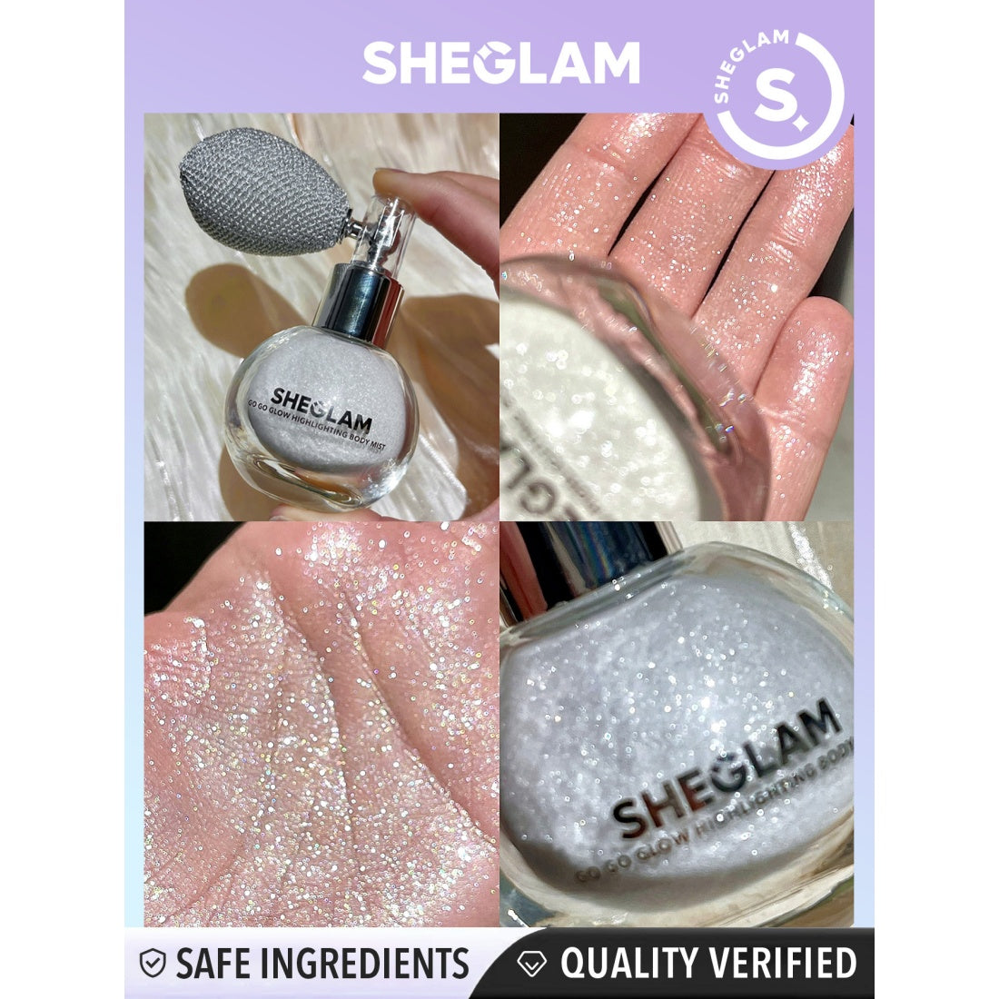SHEGLAM Go Go Glow Highlighting Body Mist-02 Frosted Opal