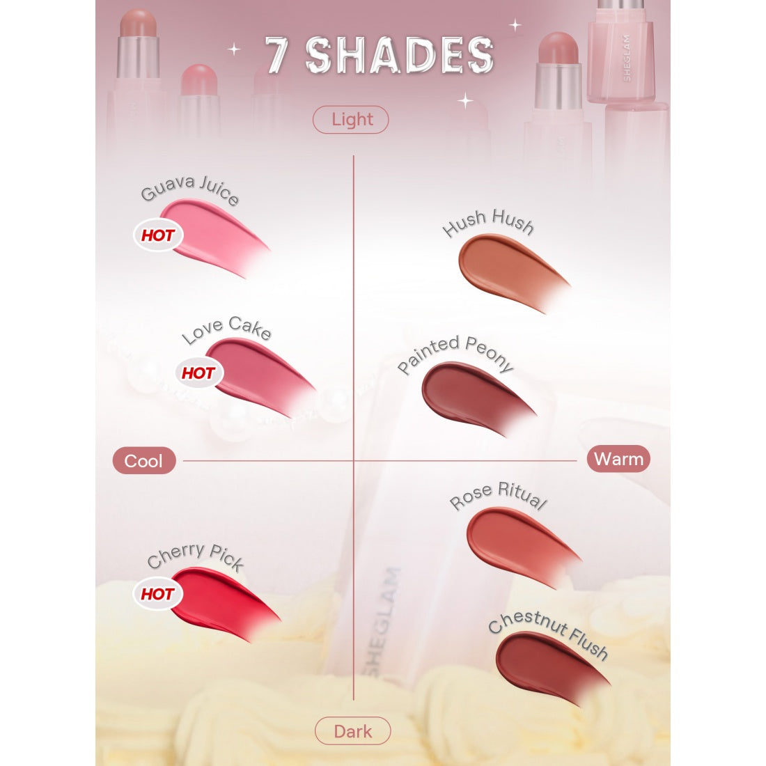 SHEGLAM Buttery Bliss Blush Stick - 204 Chestnut Flush