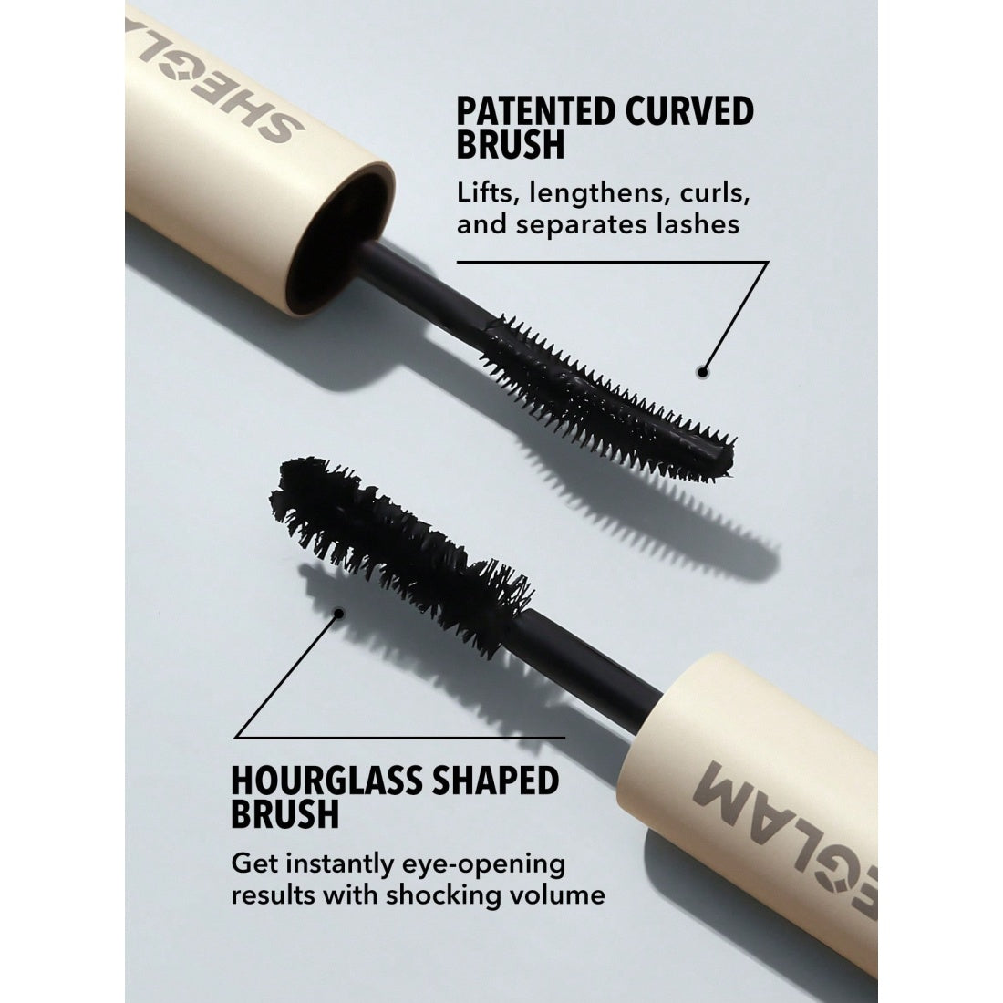 Mascara tout-en-un volume et longueur SHEGLAM - Noir lavable