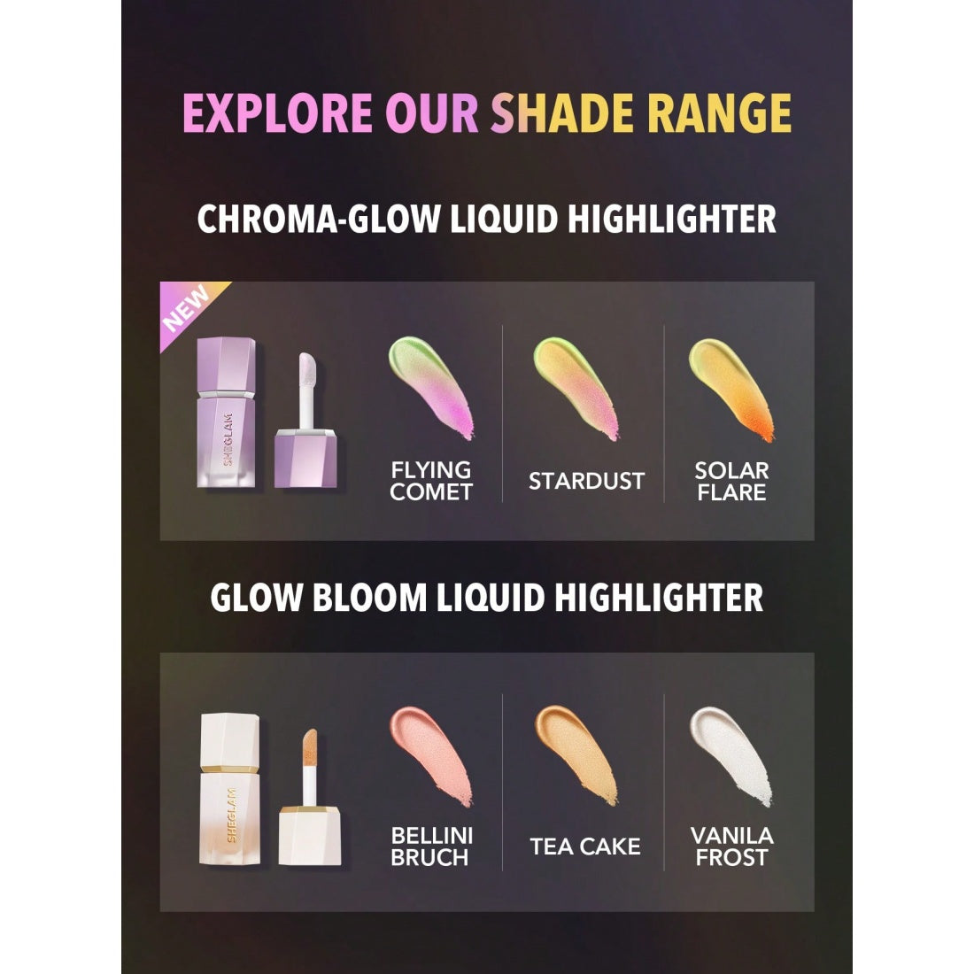 Iluminador líquido SHEGLAM Chroma-Glow Bloom-90 Flying Comet