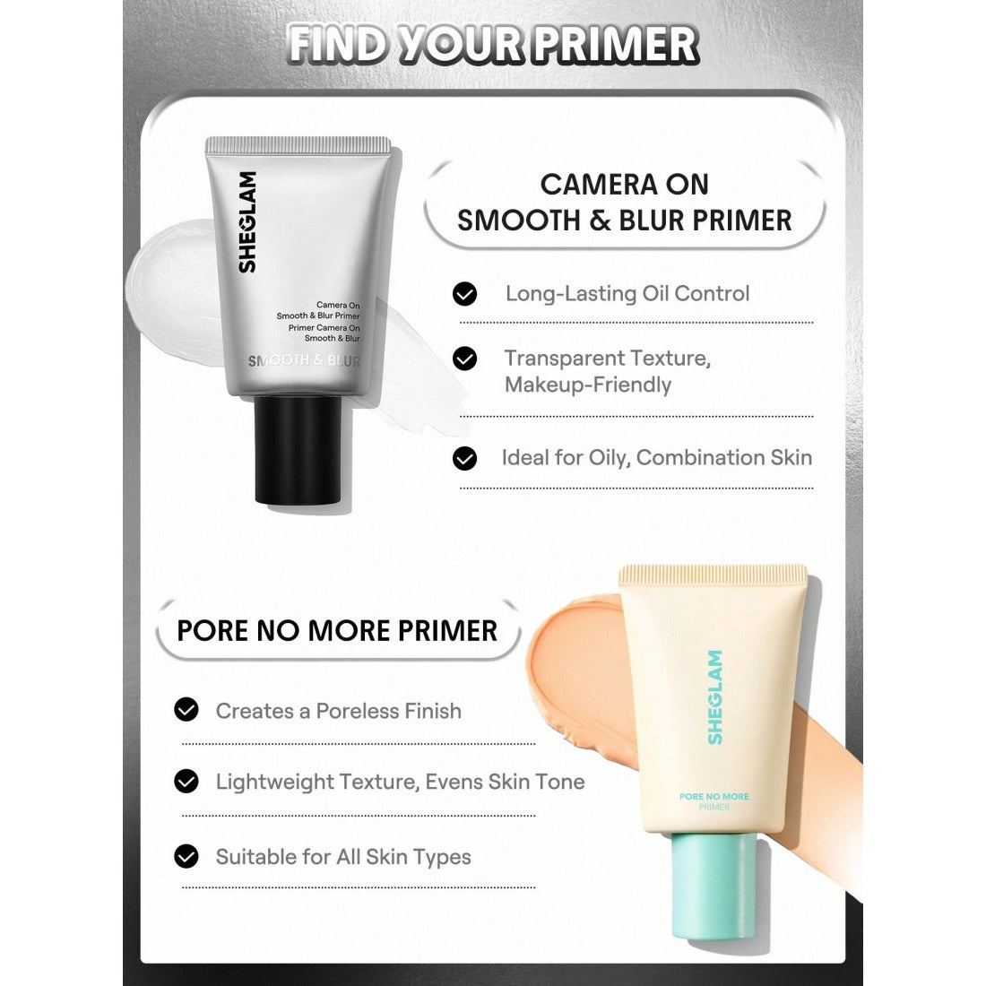 SHEGLAM Camera On Smooth & Blur Primer – Transparent