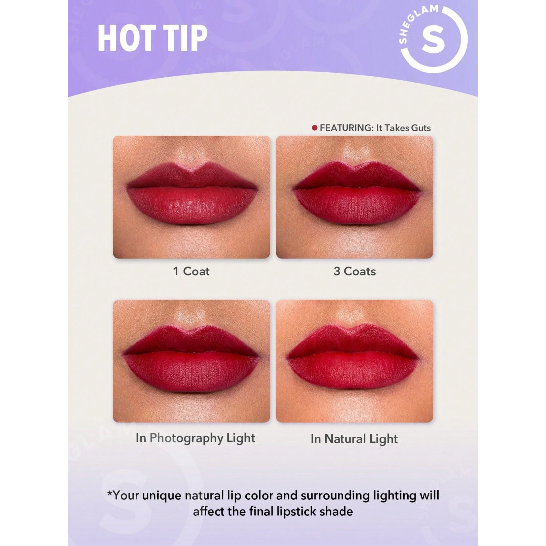 SHEGLAM Dynamatte Boom langanhaltender matter Lippenstift – 001 Encore Energy