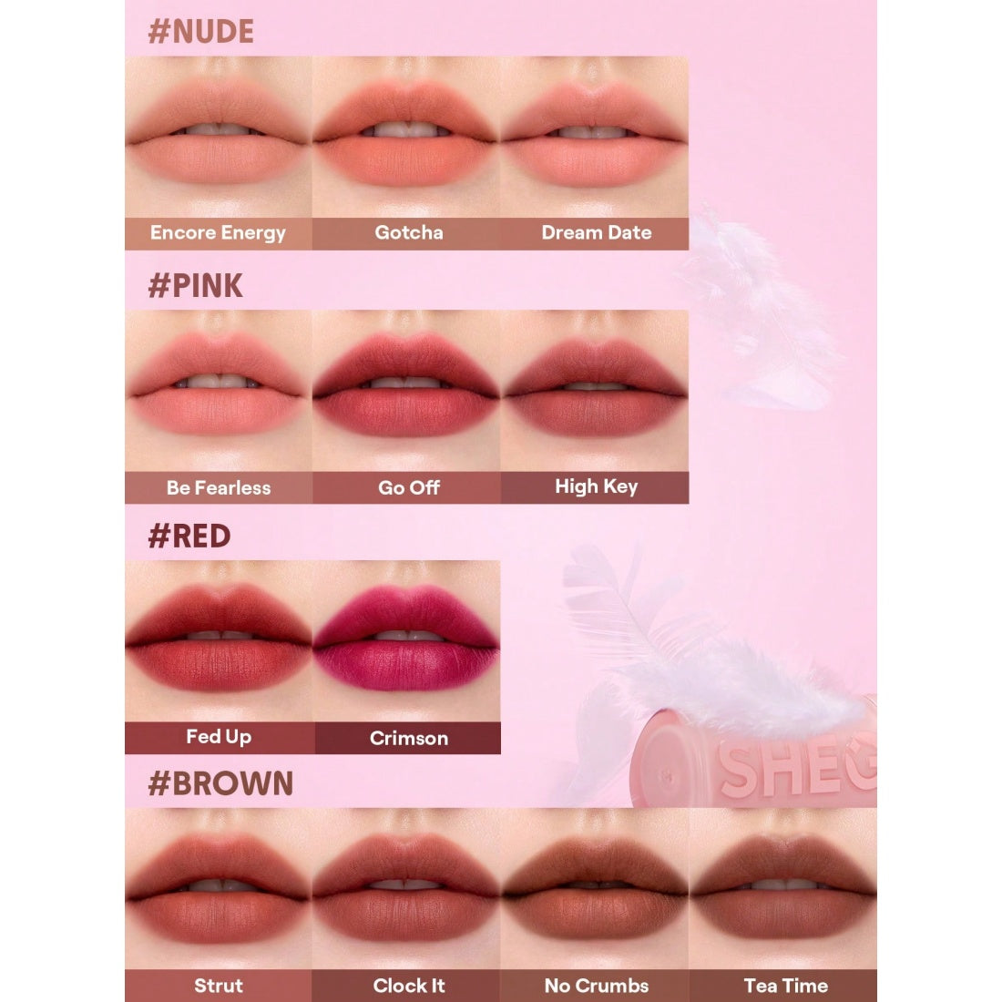 SHEGLAM Lip Veil Cushion Lightweight Lipstick-503 No Crumbs