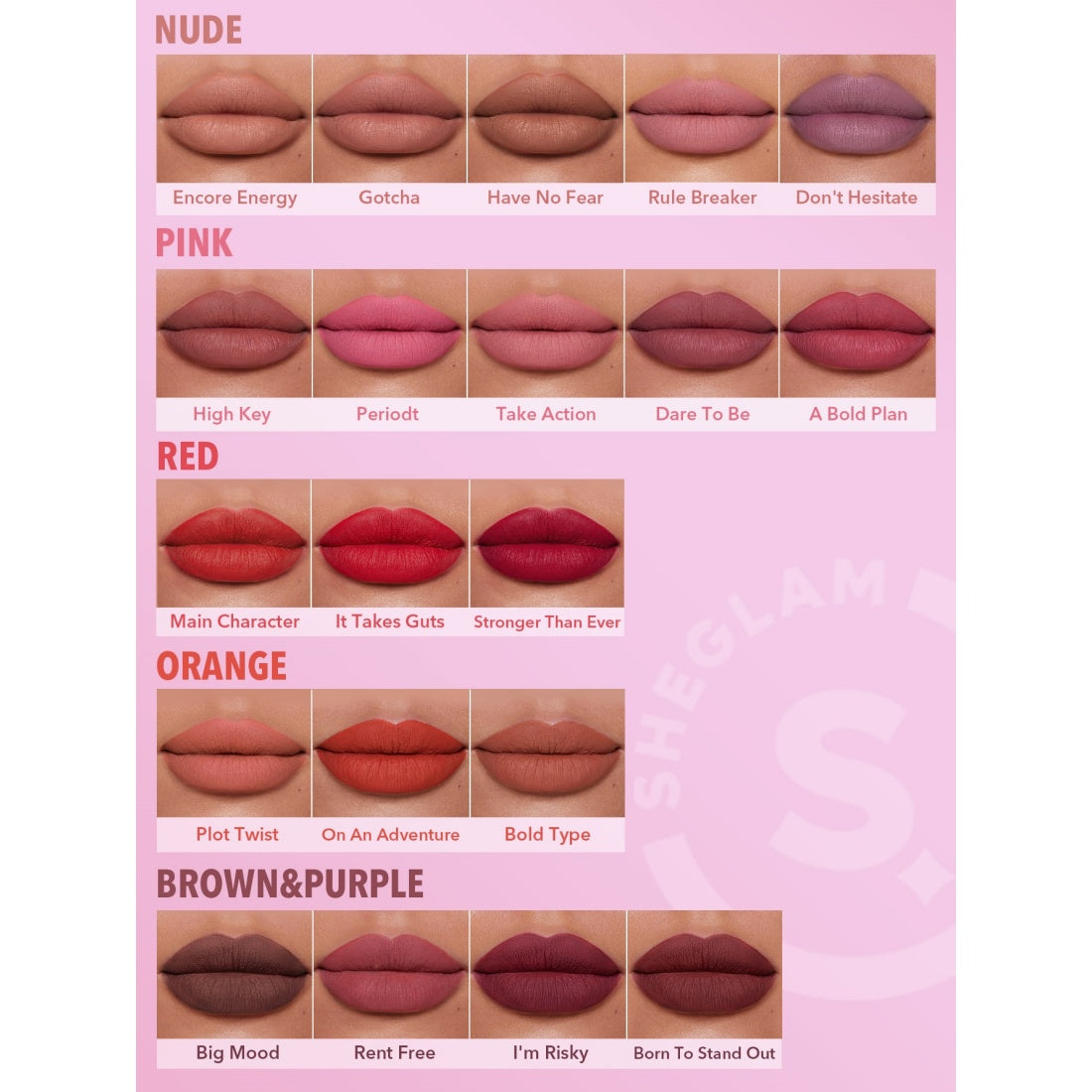 Labial mate de larga duración SHEGLAM Dynamatte Boom - 608 Don't Hesitate