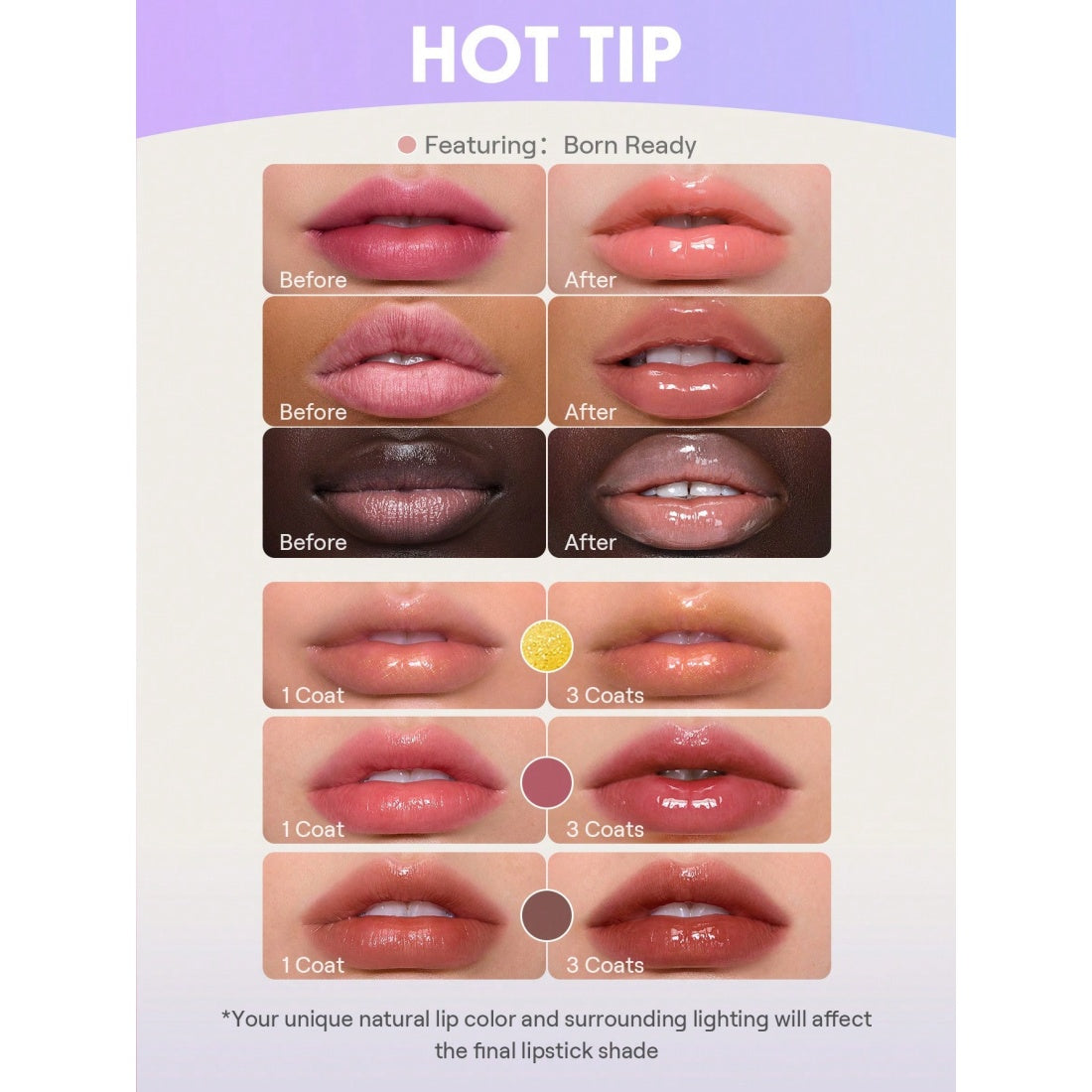 SHEGLAM Glass Lock Air Gloss- 119 Make Lt Pop