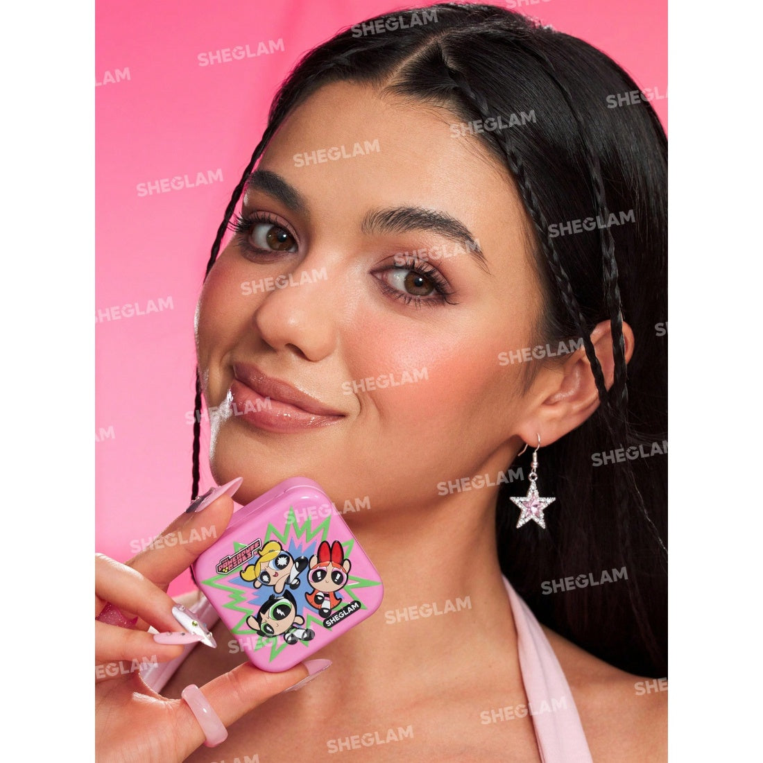 The Powerpuff Girls X SHEGLAM - Colorete con brillo Tough Love - Utonium