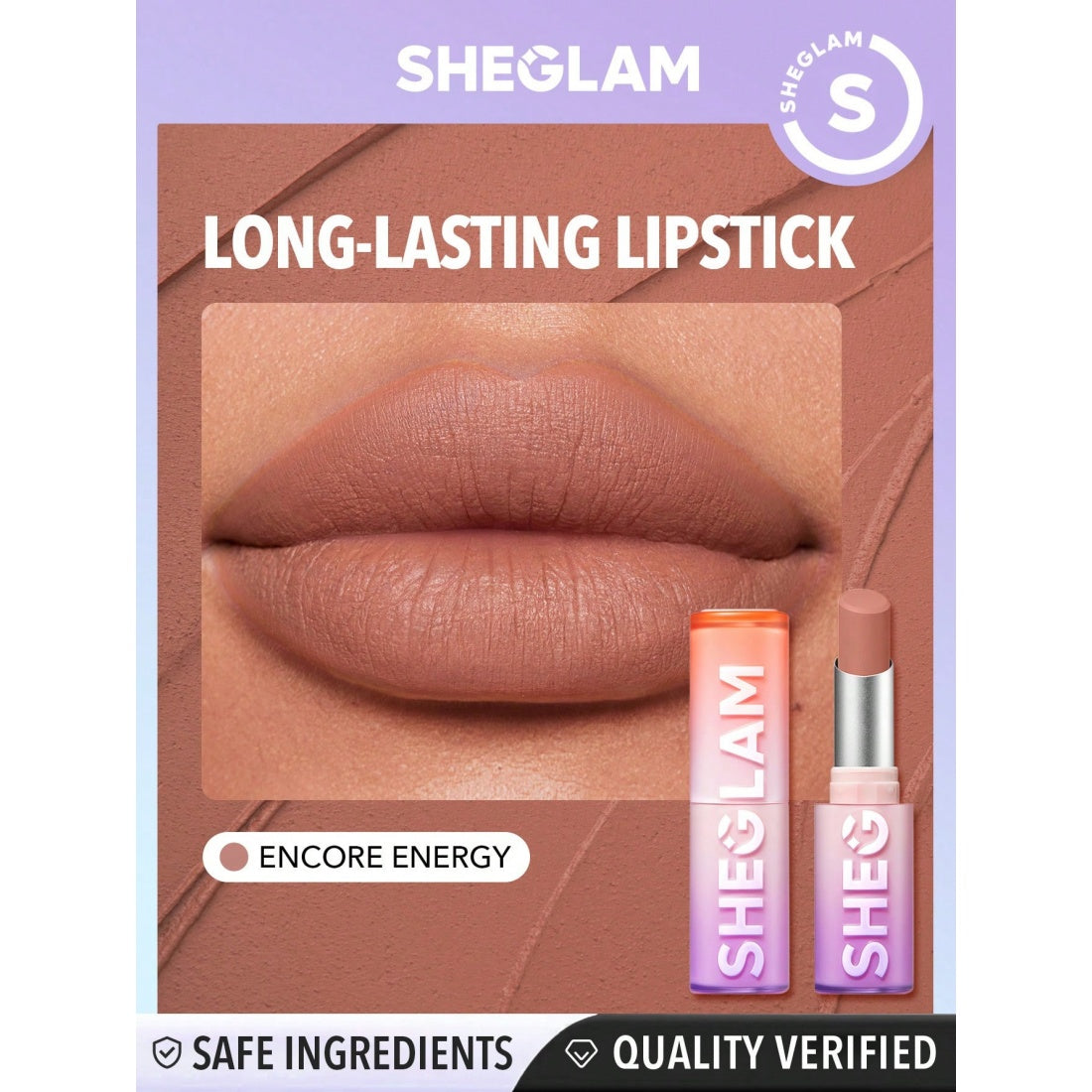 SHEGLAM Dynamatte Boom langanhaltender matter Lippenstift – 001 Encore Energy