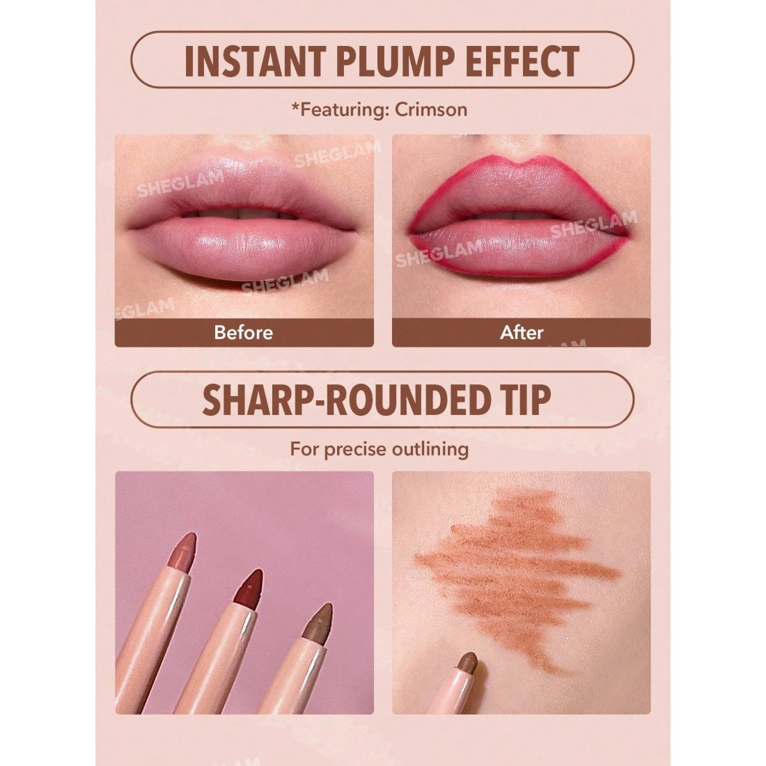 Delineador de labios SHEGLAM So Lippy-004 Neutral