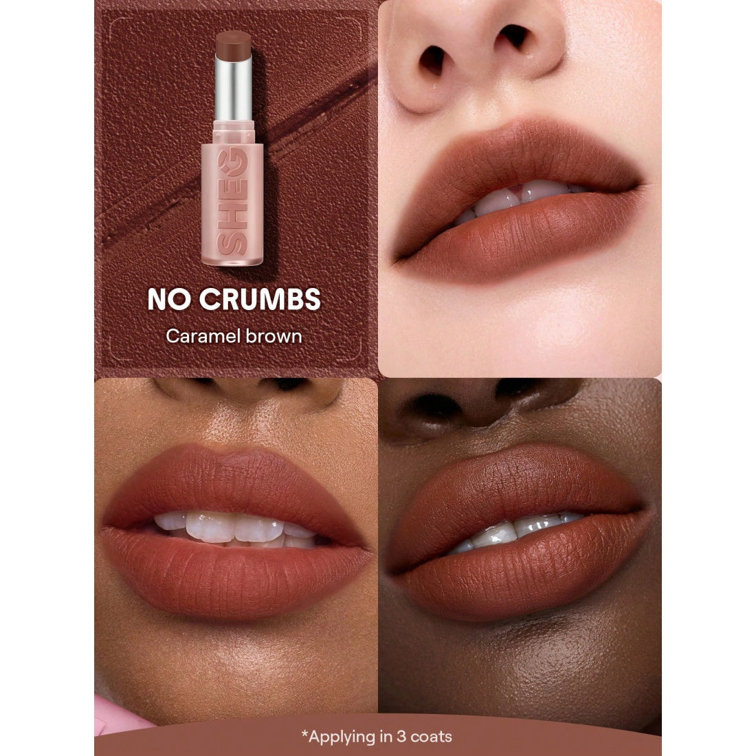 SHEGLAM Lip Veil Cushion Lightweight Lipstick-503 No Crumbs