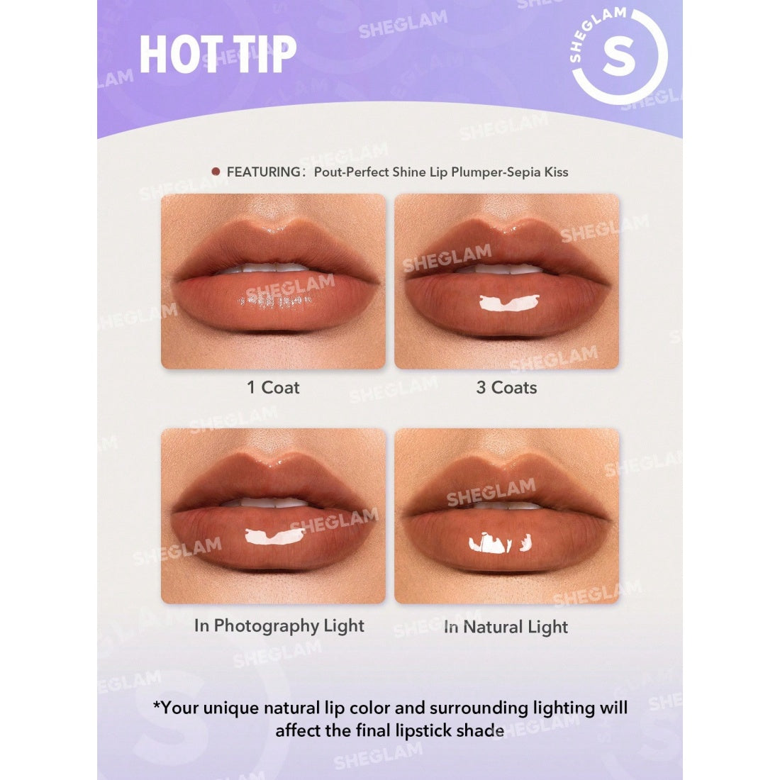 SHEGLAM Pout-Perfect Shine Lippenplumper – 114 Pink Flamingo