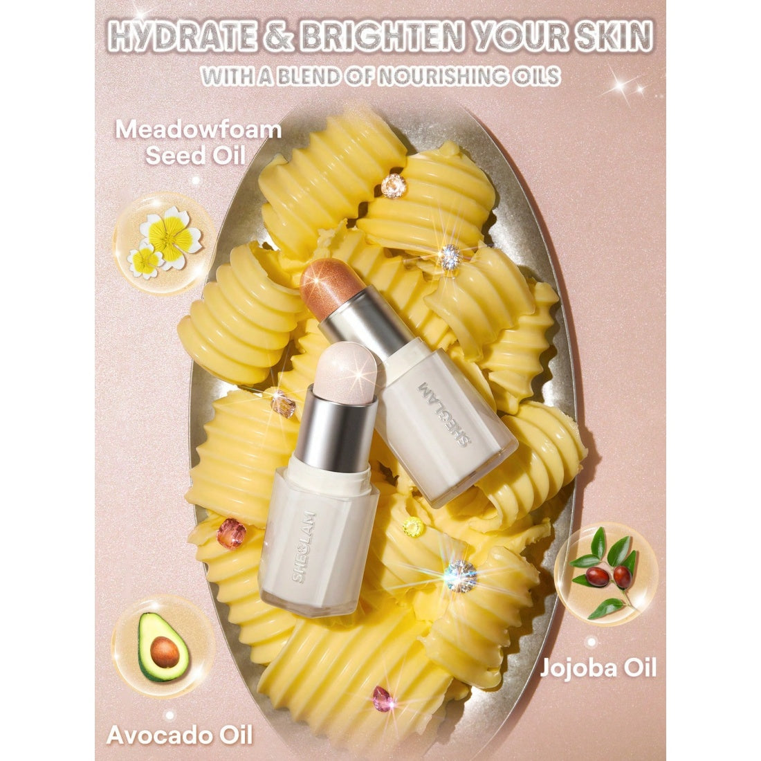 SHEGLAM Buttery Bling Highlight Stick-Vanilla Frost