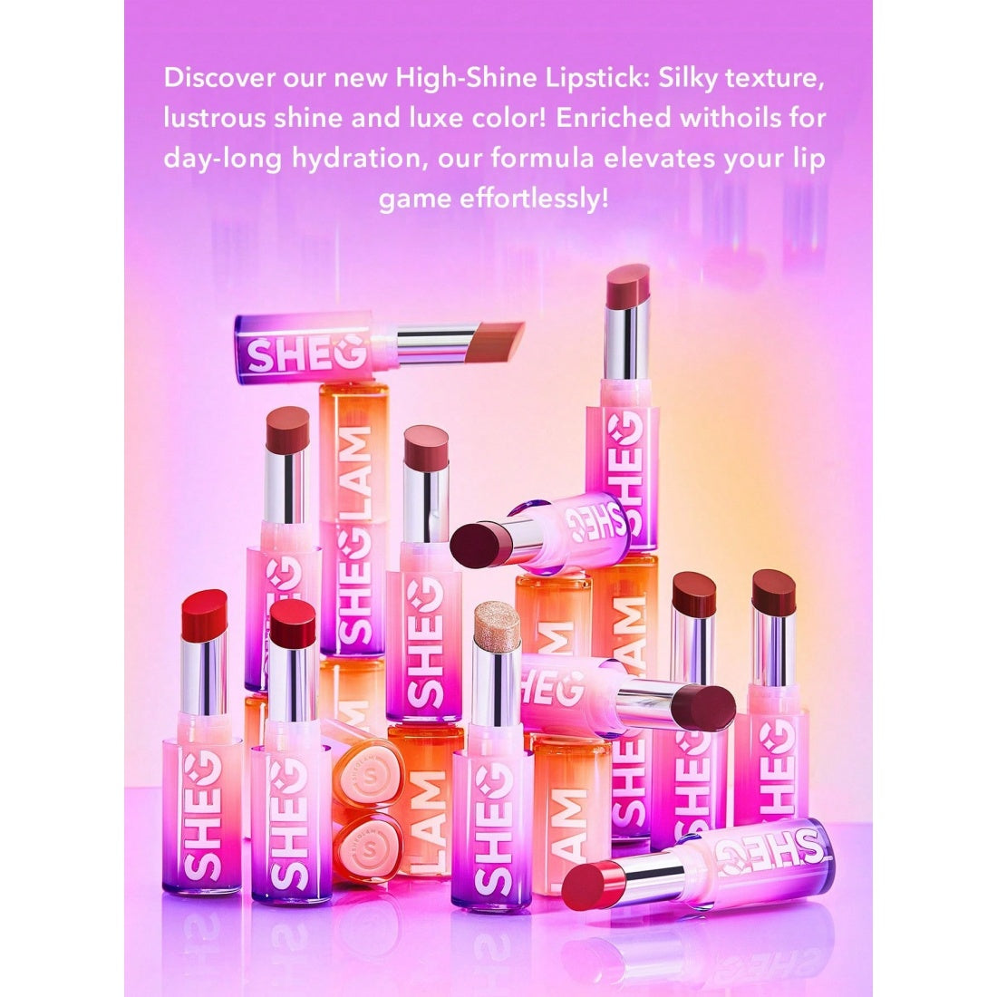SHEGLAM Mirror Kiss Hochglanz-Lipstick – 100 Rule Breaker