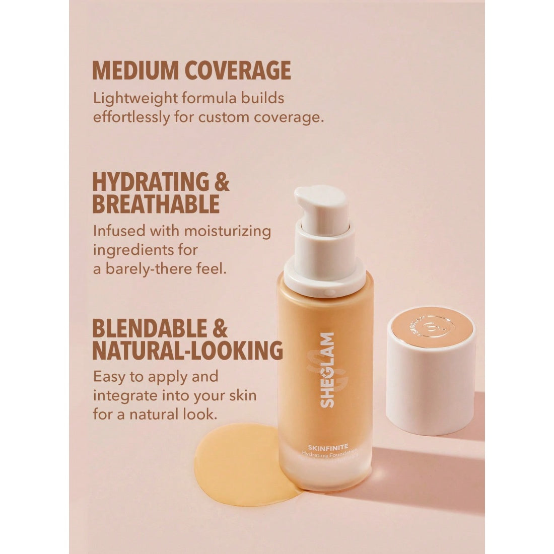 Base hidratante Skinfinite de SHEGLAM - Nude