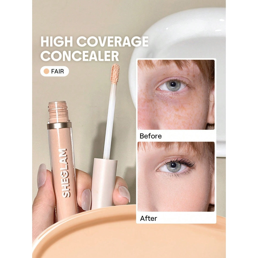 SHEGLAM Corrector de cobertura total Like Magic 12HR - Fair