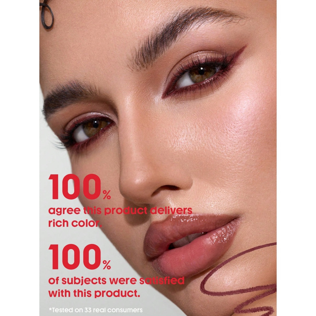 Delineador en gel multiusos de larga duración SHEGLAM Boldline-Borgoña