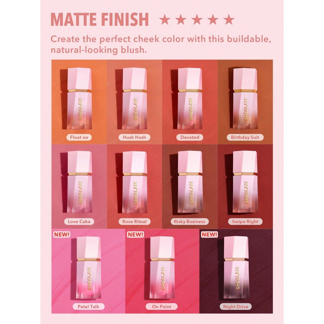 SHEGLAM Color Bloom Flüssiges Rouge-002 Rose Ritual