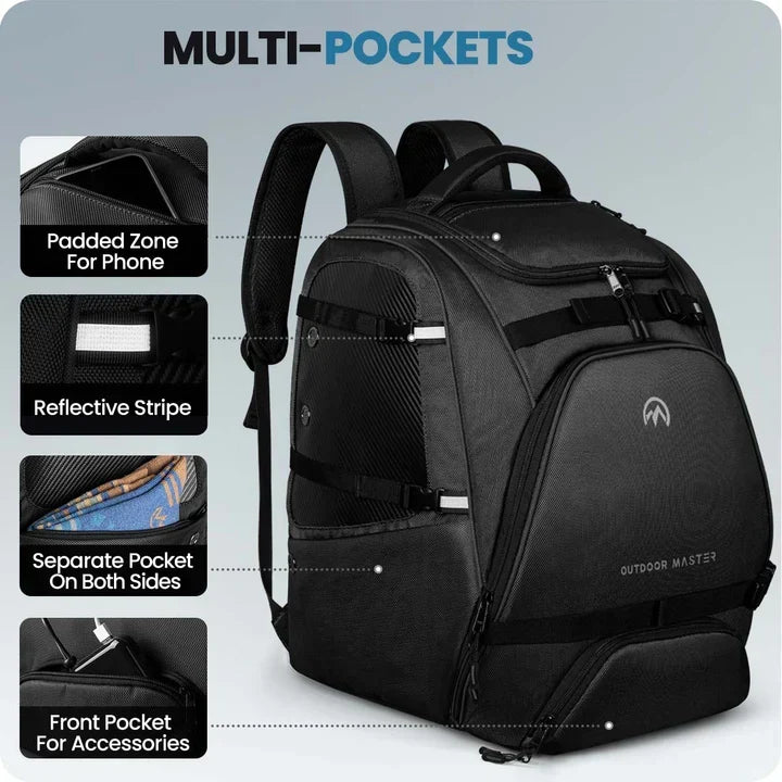 SAC À DOS MULTIFONCTIONNEL POUR CHAUSSURES DE SKI (50L)