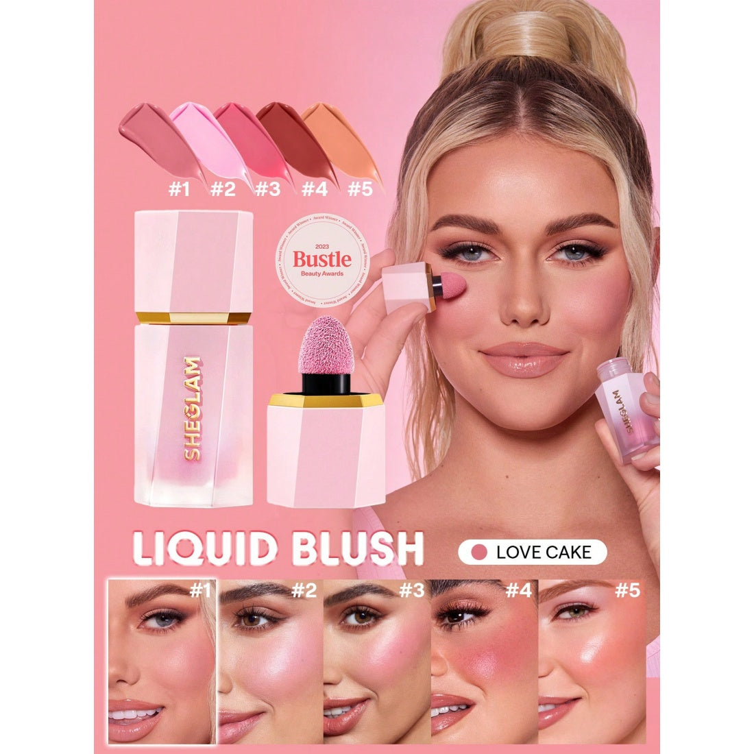 SHEGLAM Colorete Líquido Color Bloom-001 Love Cake
