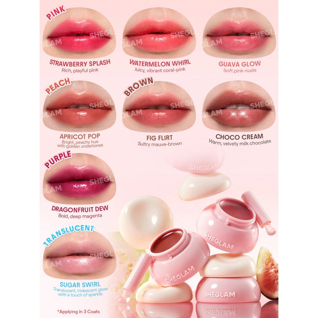 SHEGLAM Hydra Jelly Pocket Lip Jam-621 Sugar Swirl