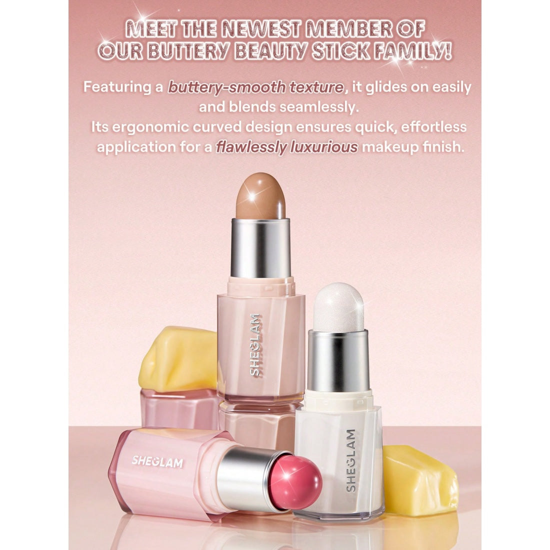 SHEGLAM Buttery Bling Highlight Stick-Vanilla Frost