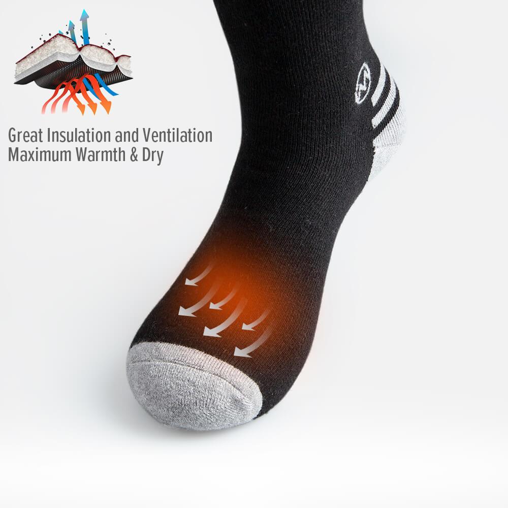 ADULT SKI SOCKS - Two Packs - The Merino Wool Blend OutdoorMasterShop 