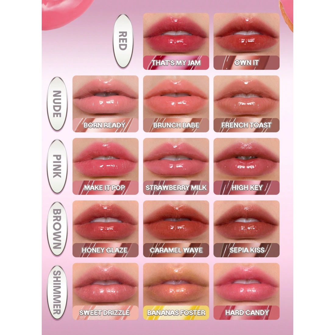 SHEGLAM Glass Lock Air Gloss – 118 Strawberry Milk