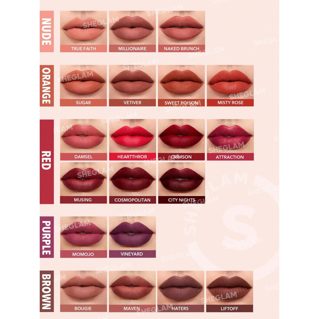 SHEGLAM MATTE ALLURE Liquid Lipstick-411 Doll House