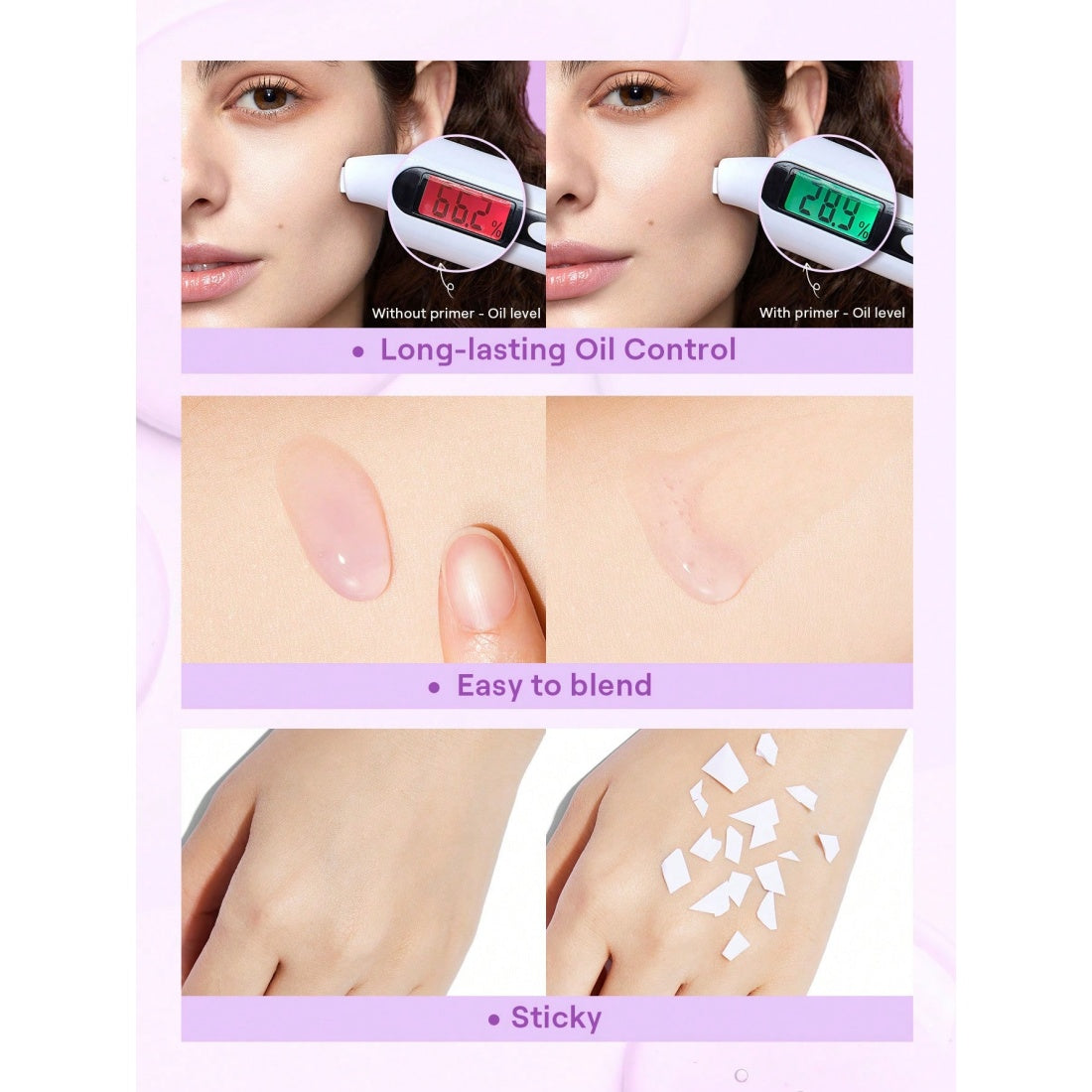 Prebase hidratante Good Grip de SHEGLAM - Arándano + AHA - 15 ml