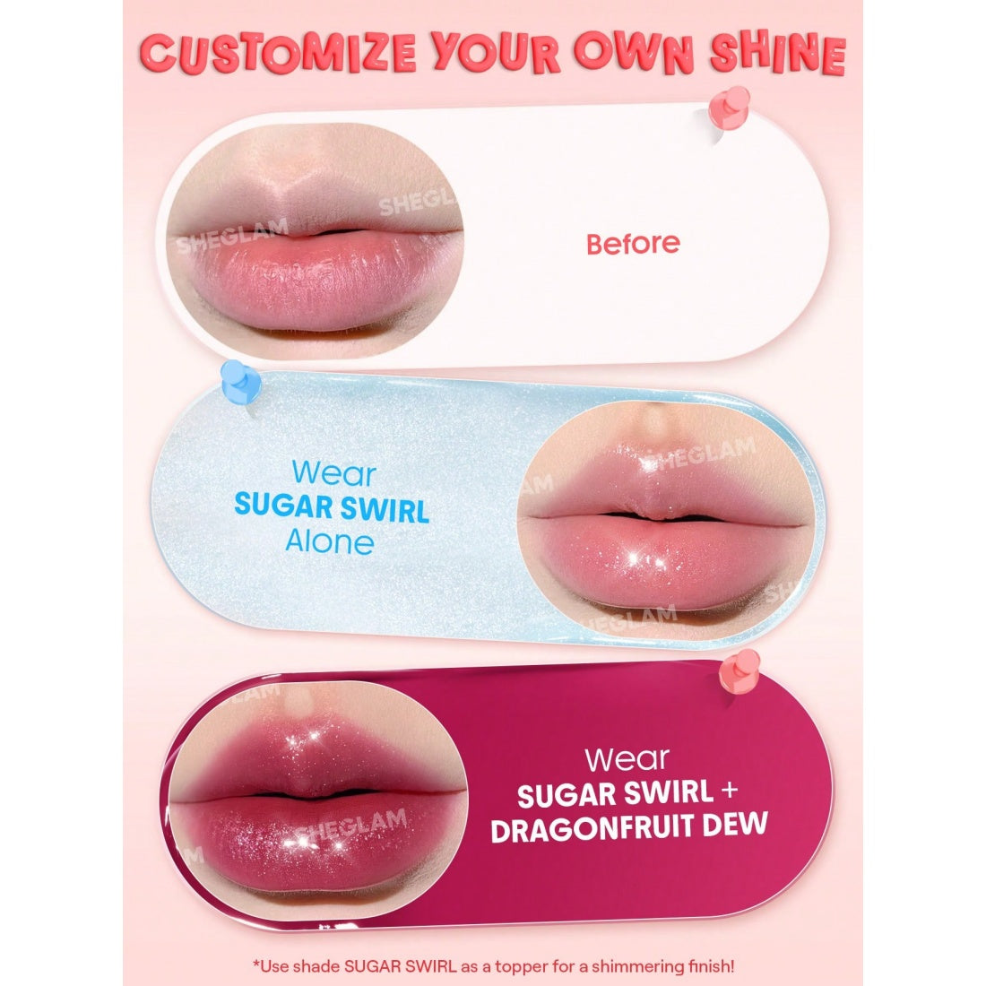 SHEGLAM Hydra Jelly Pocket Lip Jam-415 Dragonfruit Dew