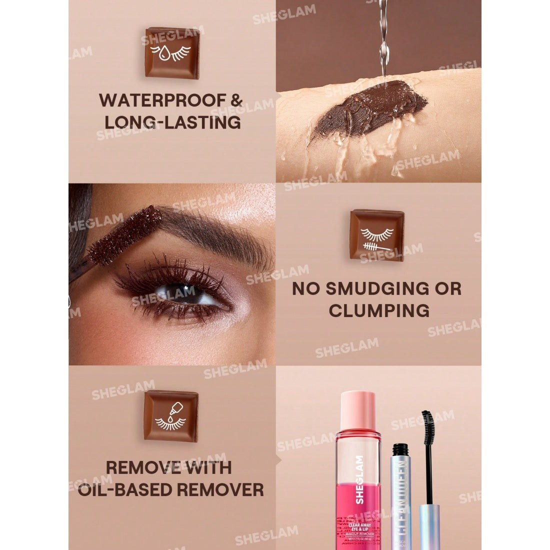 SHEGLAM All-In-One Volume & Length Mascara – Wasserfest – Macchiato